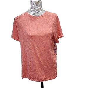 32 Degrees Athletic Top Cool Orange Workout Short Sleeve NWT Women's Small